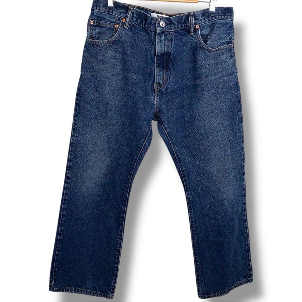 Vintage 35x30 Levis 517 Jeans Mens Blue Y2K Boot Cut Western Cowboy Rodeo Denim
